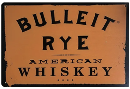 Bulleit Rye American Whiskey Metal Sign